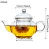 Набор для чая Кунг-фу 400/600 мл, термостойкий чайник, элегантный набор чайных чашек, для дома