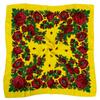 70*70cm Babushka Square Bandana Women Floral Print Russian National Scarf