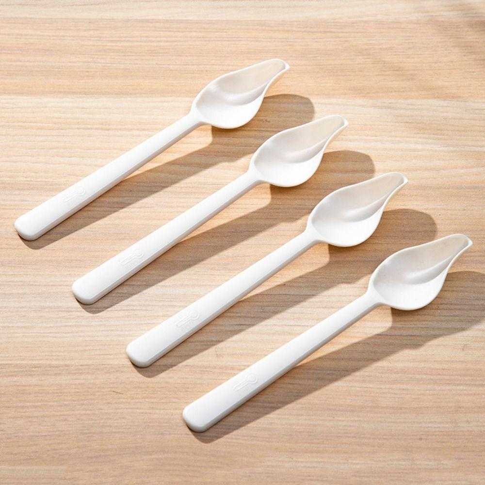Plastic Bird Milk Powder Feeder Long Handle Chicks Spoon Bird Food Water Spoon for Feeding
