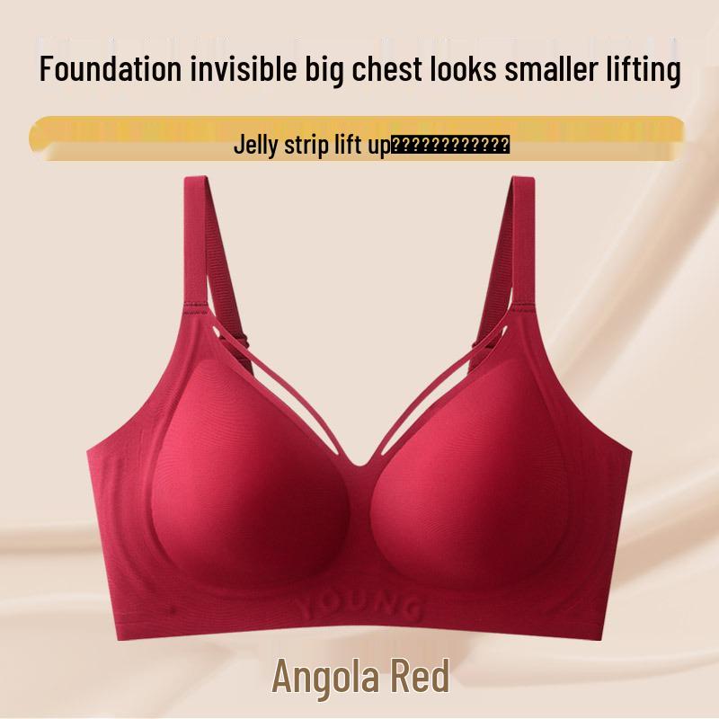 Seamless Plus Size Invisible Support Bra for Women - Lifting, Anti-Sagging, Thin Style, Minimizing Large Chest