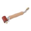 40mm Silicone Seam Roller Dual Use Brass Wheel Wood Handle Wallpaper Flat Seam Roller for PVC TPO