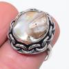 Жемчуг Бива Ручная работа Ювелирное изделие из стерлингового серебра 925 пробы Кольцо Размер 7 U5g60