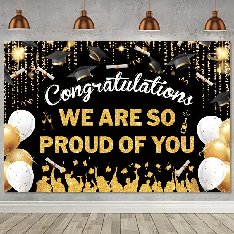 VIKAMA Gilded Congratulations Theme Decoration Tapestry School Family Celebration Atmosphere Decoration Background Cloth