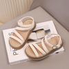 Girls Beach Shoes Non-slip Soft Sole Kids Sandals Soild Color Versatile 2025 Summer New Children Beach Sandal Comfort Breathable