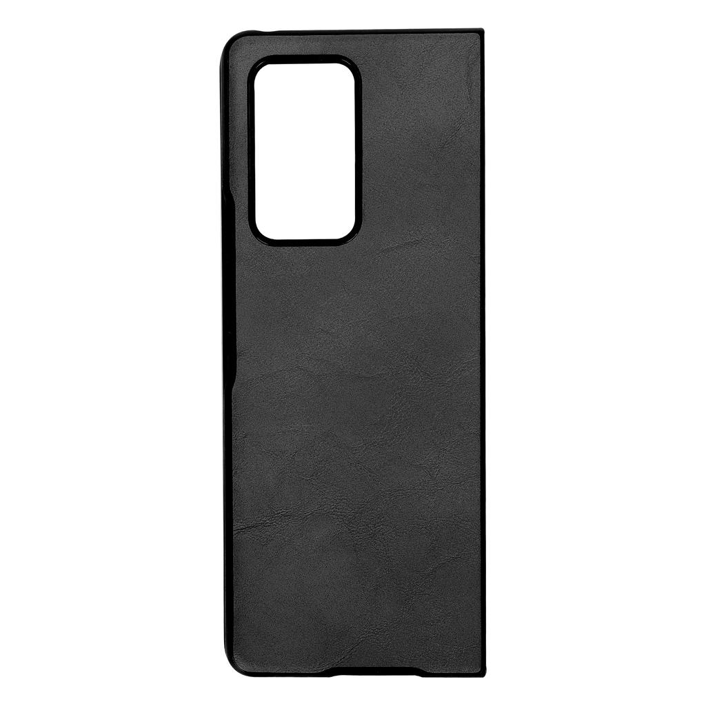 Кожаный чехол-накладка для мобильного телефона Samsung Galaxy Z Fold 2, противоударный защитный чехол, черный