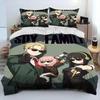 Новый 3D Принт Аниме SPY×FAMILY Аня Удобное Одеяло Пододеяльник Наволочка Постельный Комплект Украшение Детской Спальни Домашний Текстиль