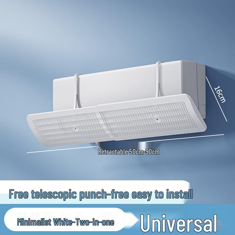 Universal Wall-Mounted Air Conditioner Wind Deflector - No Installation Windproof Guide Cover