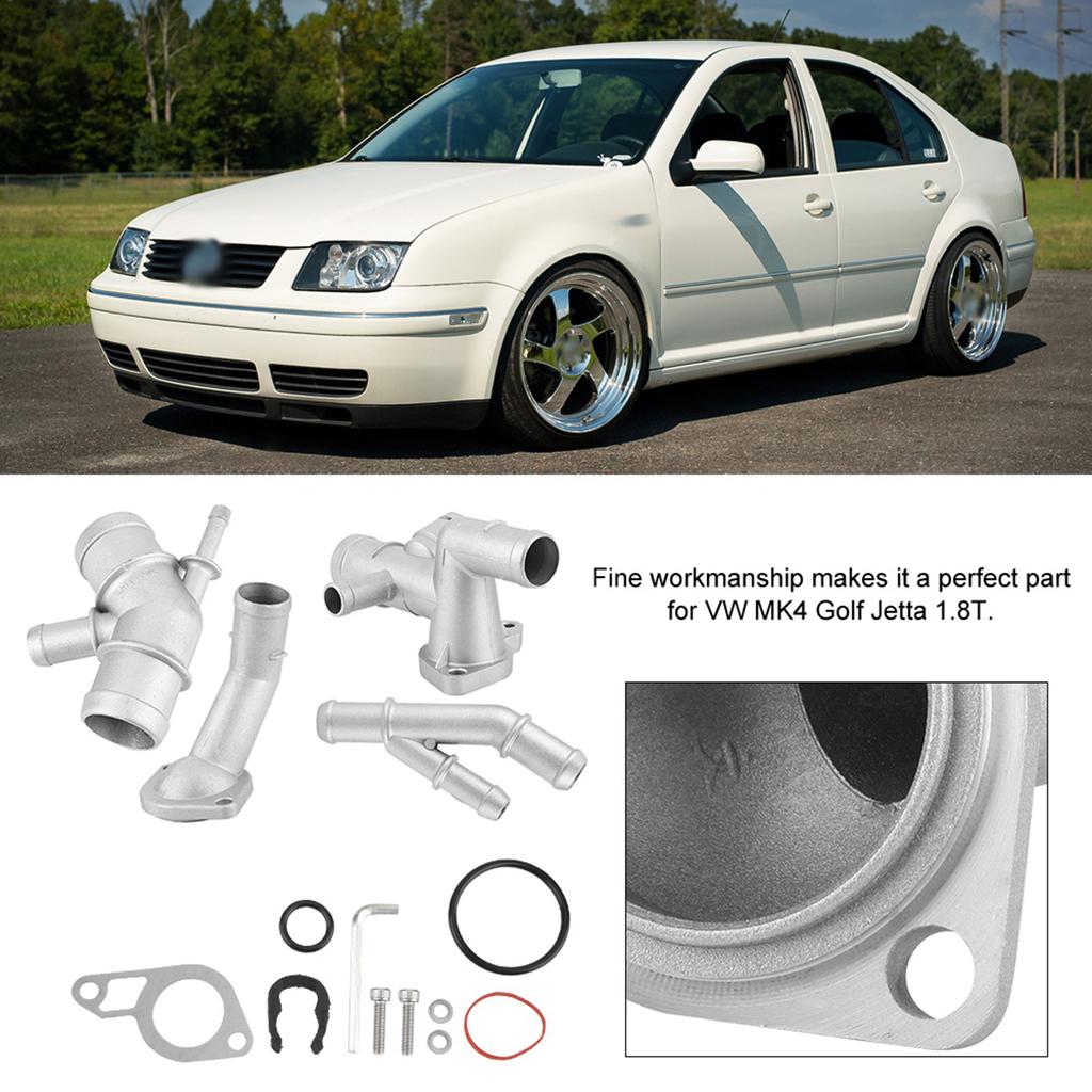 Cast Aluminum Thermostat Housing Water Pipe CNC for MK4 1.8T