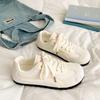 Autumn Red Women's New Niche Versatile Cute Cute Cute Retro Casual Little White Shoes