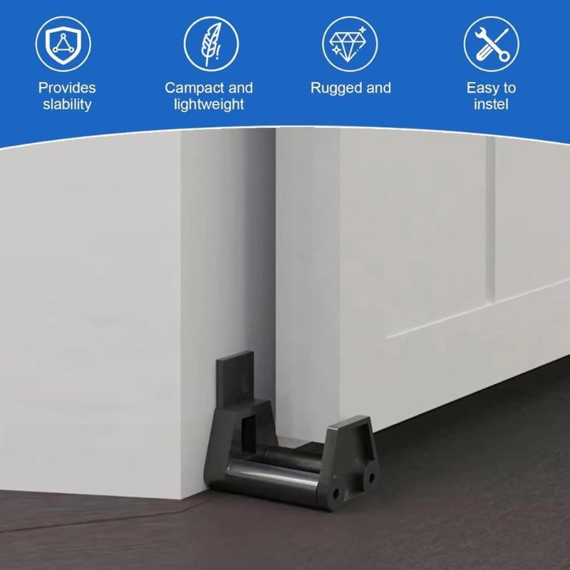 2Pcs Barn Door Floor Guides Stabilizer Plastic Track System Upgrades for Smooth Sliding Cabinet Hardware Installation