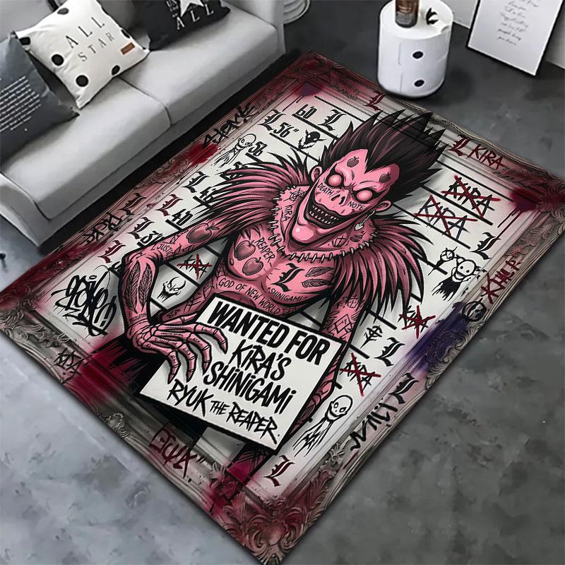 Death Note Carpet Rug For Living Room Bedroom Home Sofa Decoration Kids Play Nonslip Floor Mat