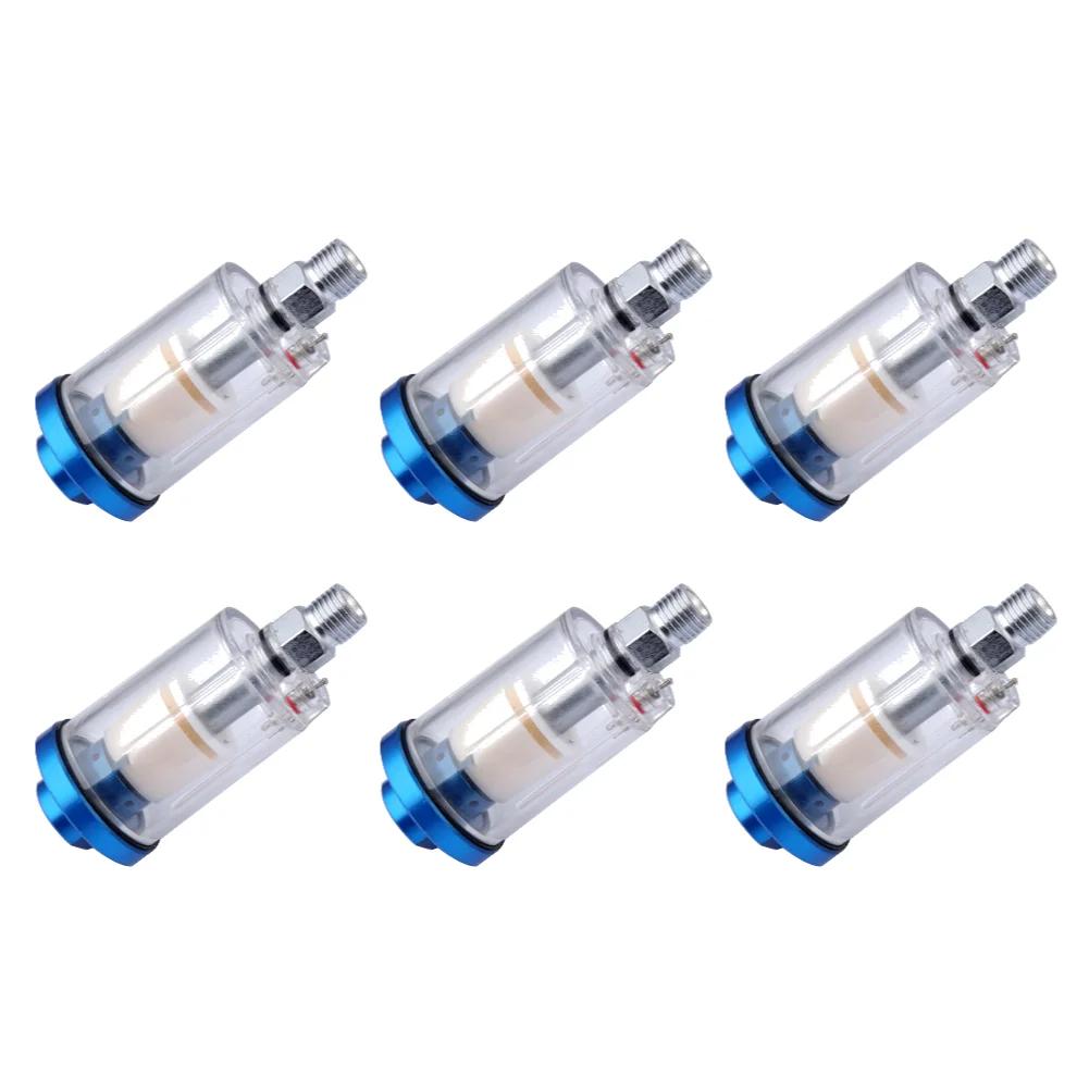 1/4 дюйма Сепаратор воды и масла для воздушного компрессора Пистолет-распылитель Масляно-водяной фильтр Сепаратор Пневматический инструмент Влагоуловитель Воздушный фильтр