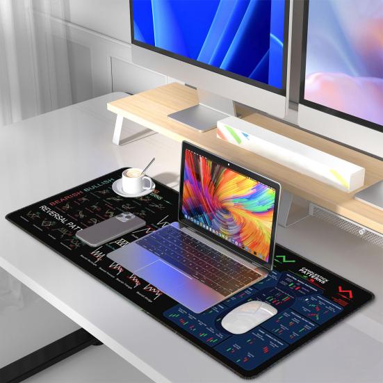 Коврик для игровой мыши Yousheng Large с прошитым краем, нескользящая основа, моющийся, простой в использовании, резиновый коврик для мыши и клавиатуры