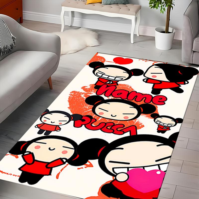 Custom personalization Pucca Area Rug - Perfect For Kitchen, Bathroom,Laundry Room Decor Large Size Available,Gift All Seasons