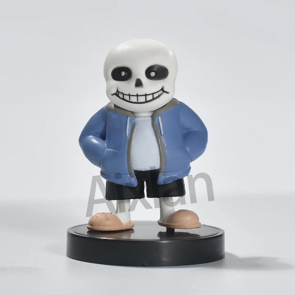 Aixlan UNDERTALE Figure Flowey Sans Q Version PVC Action Figure Amine Birthday Gift Collectible Figurine
