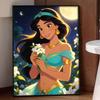 Disney Цветок Принцессы Жасмина Алмазная Живопись Арт-Набор Ручной работы DIY 5D Домашний Декор Подарок