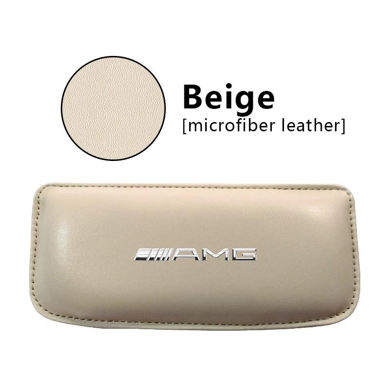 AABIF1 Leather Knee Pad Car Interior Pillow Comfortable Elastic Cushion Stickers For Mercedes Benz AMG W204 W213 W205 W211 W212 W176