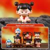 Young Hero Nezha Resin Figurine - Creative Cartoon Design Blind Box for Desktop Decoration