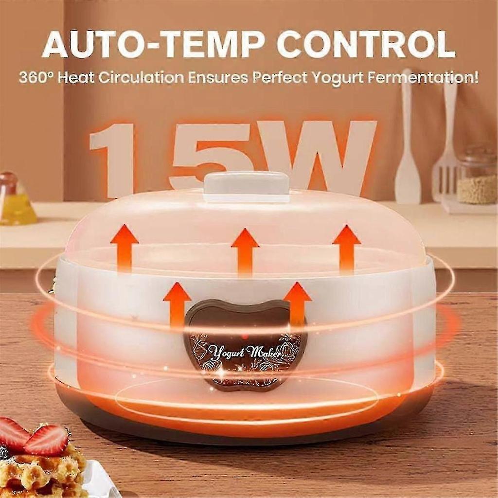 Yogurt maker, 36-hour, adjustable temp & time, EU plug, electric-Good