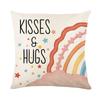 Valentine's Day Printed Pillow Cover Linen Home Living Room Sofa Pillow Cover Bedroom Cushion Cover