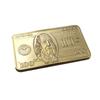 Usa 100 Dollar Bullion 24K Gold Bar American Metal Coin Golden Bars Usd With Gif