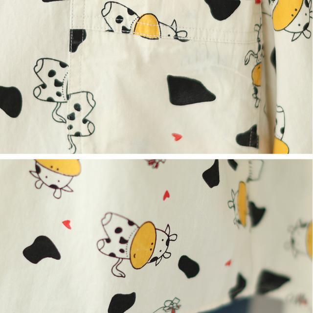 Женские рубашки с короткими рукавами и принтом из мультфильмов больших размеров, летние свободные топы в корейском стиле