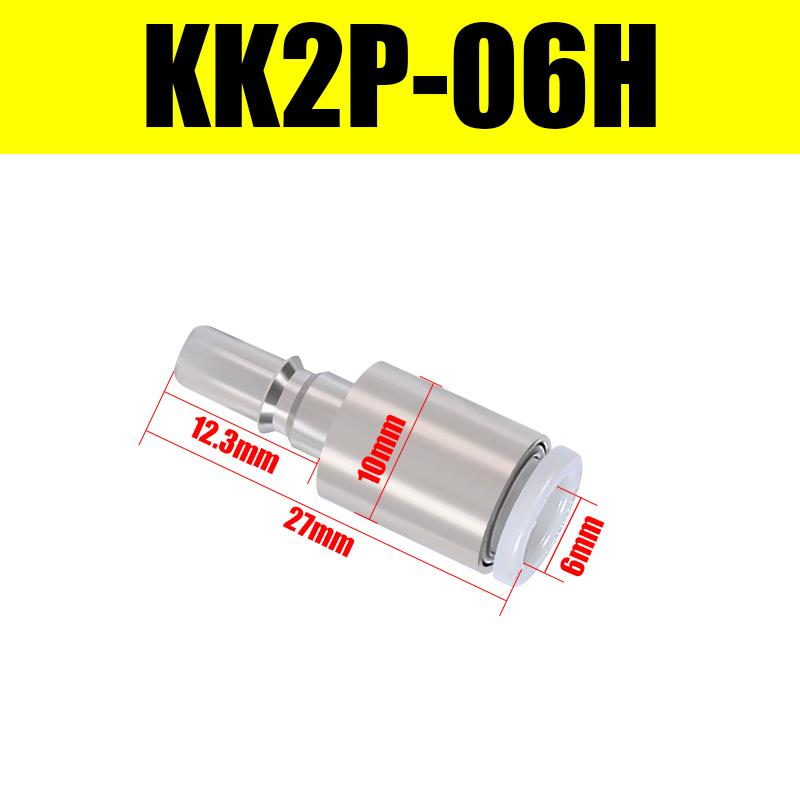 KK2S KK2P Самоблокирующийся Мини Быстроразъемный Соединитель Типа C Клапан Обратный Одно Касание Латунь Для Трубки 4 мм 6 мм Прямой Для Монтажа На Панель Пневматические Фитинги Топливной Системы7