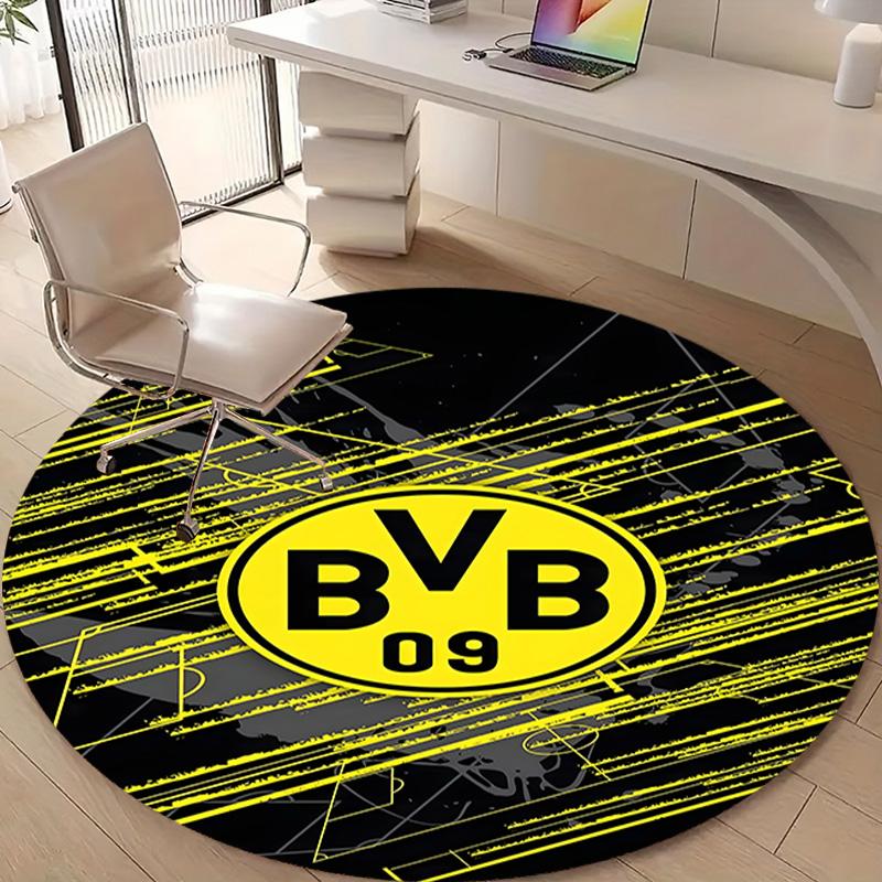 1pc B-BVB09 Print Round Carpet Chair Round Carpet Suitable for Bedroom Living Room Home Decorative Carpet