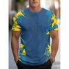Men's Abstract Graphic Print T Shirt Short Sleeve Casual Summer Tee 3D Design Streetwear Top Lightweight Outdoor Wear