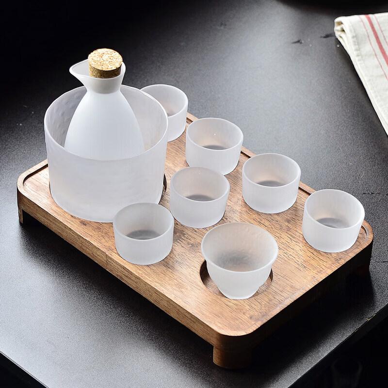 Chixing Hammered Glass Sake Set
