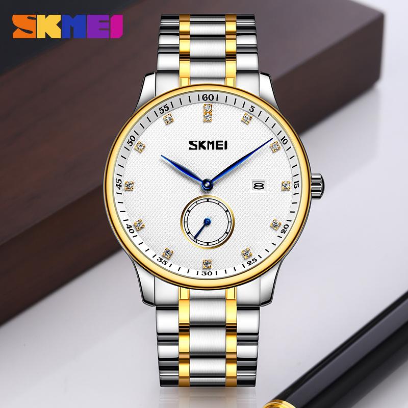 Moment Beauty Модные мужские часы Круглые простые повседневные мужские кварцевые часы из нержавеющей стали Деловые мужские часы