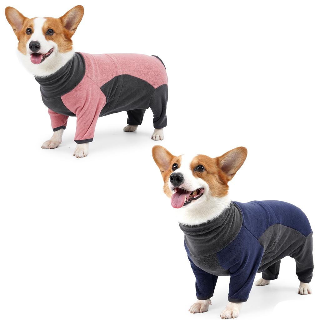 Dog Fleece Jacket Warm Winter Coat Turtleneck Pullover for S M L Dogs