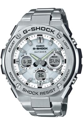 Casio Солнечные Часы Серебристые G-STEEL Радиоуправляемые GST-W110D-7AJF