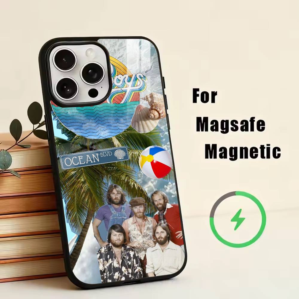 Чехол для телефона B-Beach Boys для iPhone17,16,15,14,13,12,11 Plus,Pro Магнитный Для Magsafe Беспроводной Зарядки
