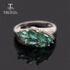 Новые серьги-кольца с натуральным изумрудом, комплект ювелирных изделий, легкие роскошные модные женские изысканные ювелирные изделия из стерлингового серебра 925 пробы