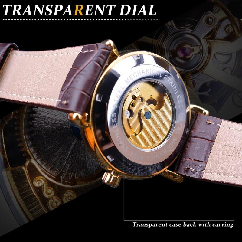 Forsining Новые лучшие мужские часы, автоматические механические часы со скелетом, модные часы с турбийоном, лунным слоном