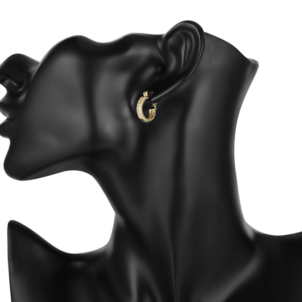 Серьги из стерлингового серебра 925 пробы с кристаллами, высокое качество, циркон, 18-каратное позолоченное модное ювелирное изделие, свадебный, рождественский подарок