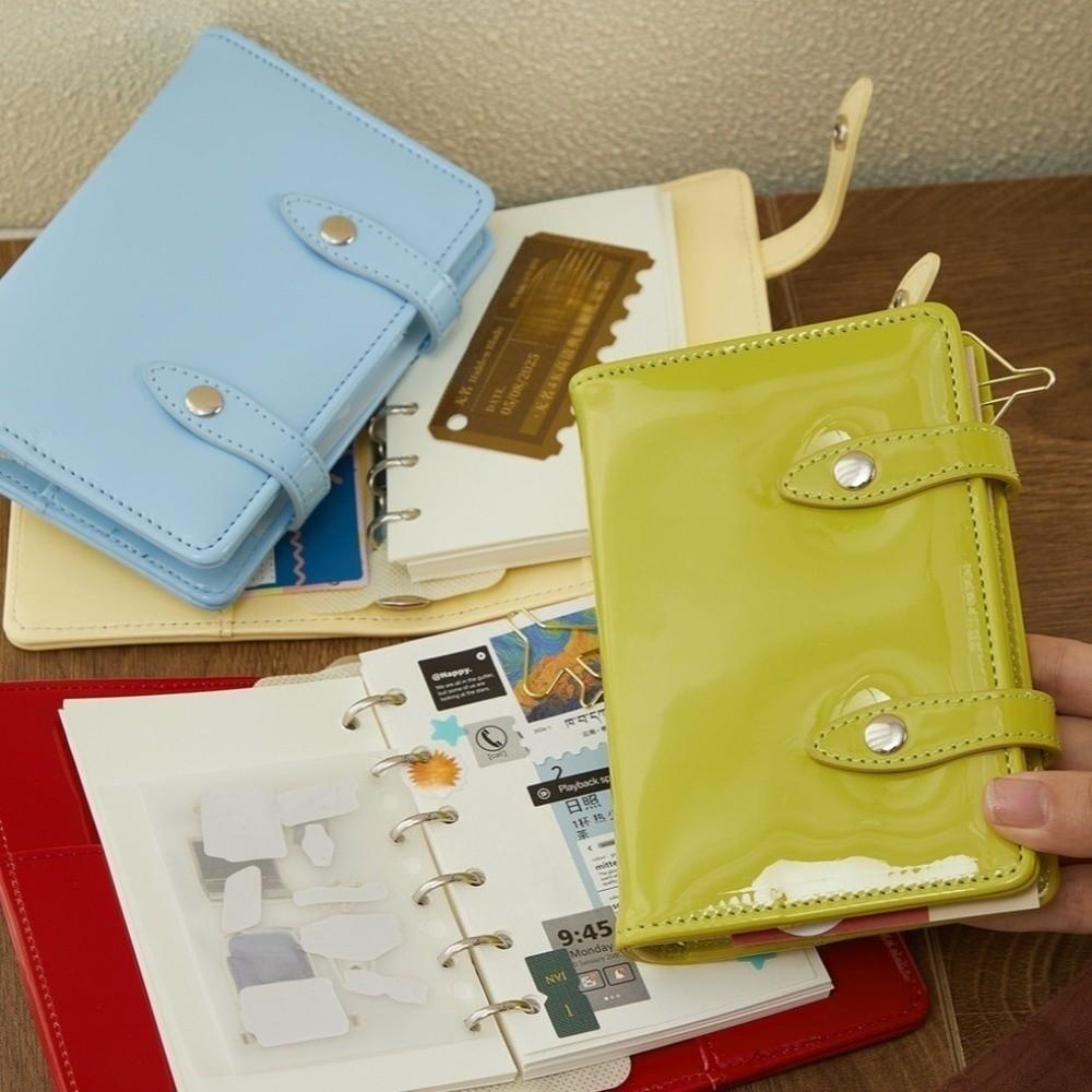 Leather Cover Mini Notepad Spiral Bound A7 Notebook Retro Business Memos Diary