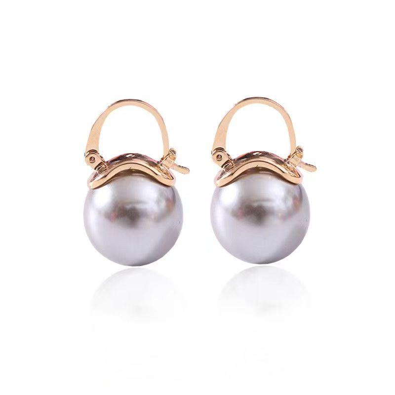 Серьги из серебра 925 пробы с высококачественным жемчугом - Нишевый дизайн для женщин, Гипоаллергенные, Элегантные, Темпераментный стиль