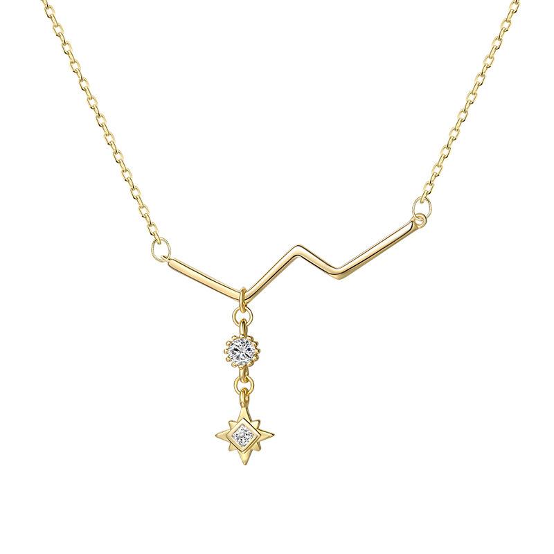 Легкая роскошь, ниша, элитный, новая линия Star, восьмиугольная звезда, ожерелье на ключицу для женщин