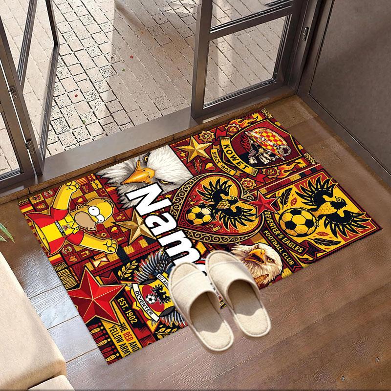 Custom Name Personalized Go Ahead Eagles Print Carpet, Versatile Home Decor Rug, for Playroom, Apartment, Balcony, Entryway, Hallway Gift