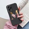 Золотой Чехол-Буквы Для Honor 200 Pro Lite Умный Черный Чехол Мягкая Крышка Для Honor 200Lite Защитный Ударопрочный Funda Розовый Цветок