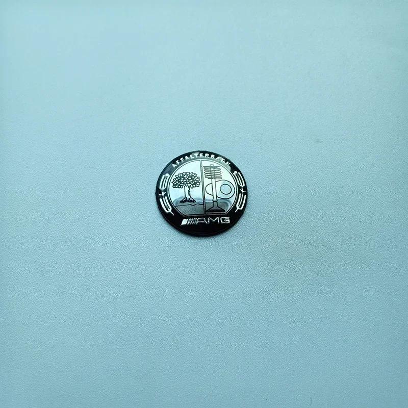 C200 E200 For Mercedes Benz 29mm 38mm Curved Logo Cap Multimedia Knob Hood Cover Badge for Mercedes Benz AMG Star Wheat Apple Tr