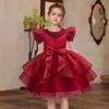 Christmas Models Children's Dresses Fluffy Middle and Large Children's Performance Dresses Dresses 368 Children's Princess Dresses Mesh Dresses