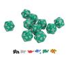 10PCS Polyhedral Dice Set Plastic Lightweight 20 Sided Dice for Role Playing Table Games