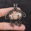 Sunstone Pendant Copper Wire Wrapped Pendant Tortoise Pendant Copper Jewelry Handmade Gemstone Pendant Wire Wrapping Jewelry Engagement Gift