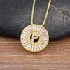Nidin Name Initials A-Z 26 Zircon Letters Necklace Gold Color Alphabet Clavicle Chain Choker For Women Pendant Collar Jewelry