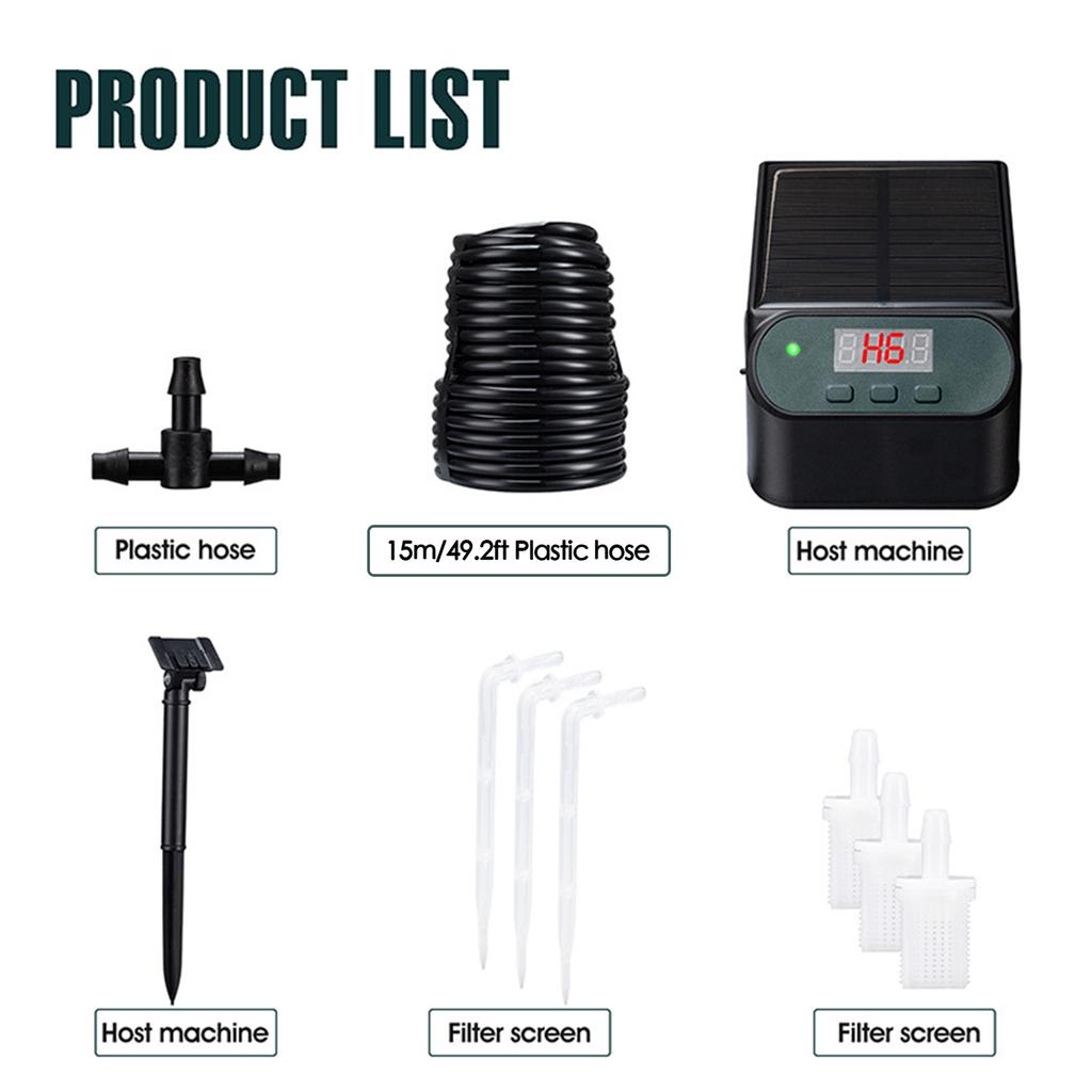 Солнечная система автоматического орошения Комплект капельного орошения на солнечной энергии мощностью 1,2 Вт с аккумулятором емкостью 2200 мАч