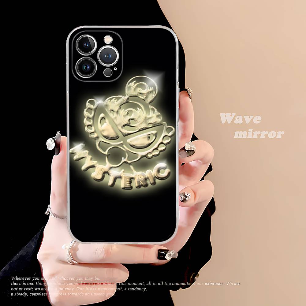 Классический H-Hysteric Популярный Бренд M-Мини Чехол Для Телефона Для IPhone 17 16 15 14 13 11 12 Pro Max 16 Plus Прозрачный