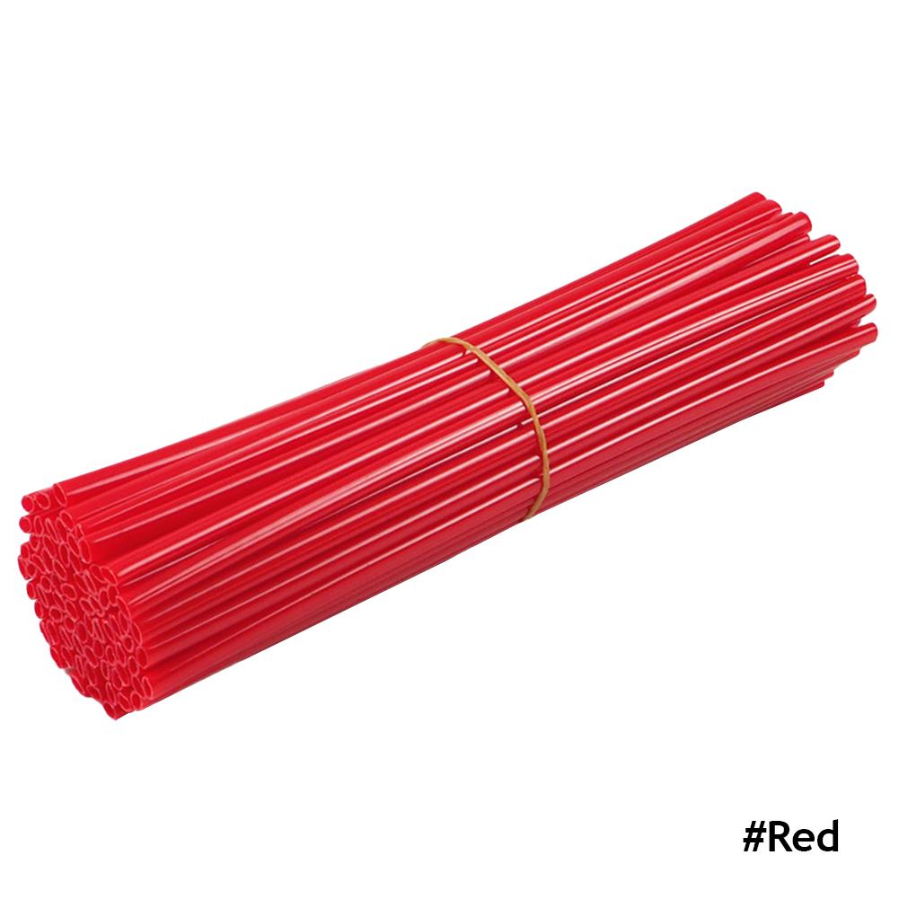 72 шт. протектор для спиц колеса мотоцикла, чехлы для труб для мотокросса, крутые аксессуары для велосипеда, 12 цветов, 24 см